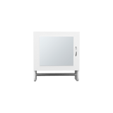 Gabinete De Baño Bath Blanco 45x50cm Cuadrado Con Espejo Y Espacio Para Colgar Toalla De Manos - GABINETES DE BANHO | Bylmo