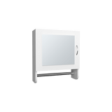 Gabinete De Baño Bath Blanco 45x50cm Cuadrado Con Espejo Y Espacio Para Colgar Toalla De Manos - GABINETES DE BANHO | Bylmo