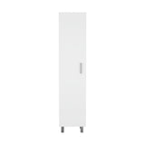 Mueble para Almacenamiento Vintro Blanco 40x180cm con Una Puerta y con Patas - MUEBLES DE ASEO Y ROPAS | Bylmo