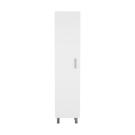 Mueble para Almacenamiento Vintro Blanco 40x180cm con Una Puerta y con Patas - MUEBLES DE ASEO Y ROPAS | Bylmo