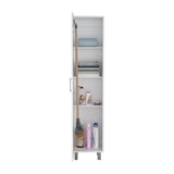 Mueble para Almacenamiento Vintro Blanco 40x180cm con Una Puerta y con Patas - MUEBLES DE ASEO Y ROPAS | Bylmo