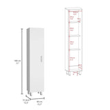 Mueble para Almacenamiento Vintro Blanco 40x180cm con Una Puerta y con Patas - MUEBLES DE ASEO Y ROPAS | Bylmo