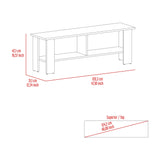 Mesa para TV Navia Bardolino 120.3x42.1cm para TV Hasta 55" Pulgadas con Tres Compartimientos - MUEBLES DE TV | Bylmo