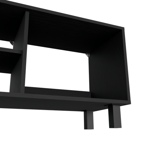 Combo Mueble de TV y Mesa de Centro Eclpse Wengue 140.2x45.7cm para TV Hasta 65" Pulgadas con Seis Compartimientos - MUEBLES DE TV | Bylmo