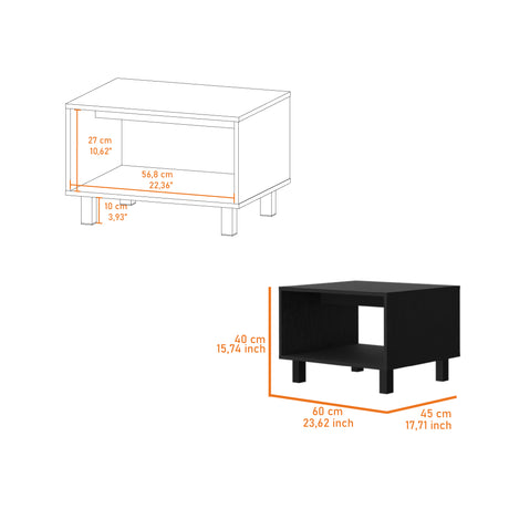 Combo Mueble de TV y Mesa de Centro Eclpse Wengue 140.2x45.7cm para TV Hasta 65" Pulgadas con Seis Compartimientos - MUEBLES DE TV | Bylmo