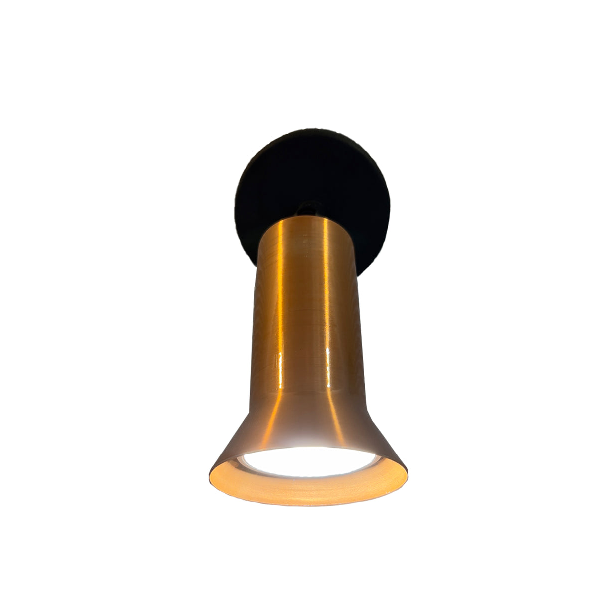 Lámpara de Pared Led Arlon Dorado y Negro 7x10.5cm de de Una Luz sin Bombilla - LAMPARAS DE PARED | Bylmo