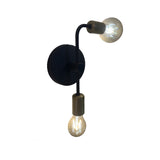 Lámpara de Pared Led Bonao Cobre y Negro 13x29cm de de Dos Luces sin Bombilla - LAMPARAS DE PARED | Bylmo