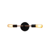Lámpara de Pared Led Blau Negro 29x2cm de de Dos Luces sin Bombilla - LAMPARAS DE PARED | Bylmo