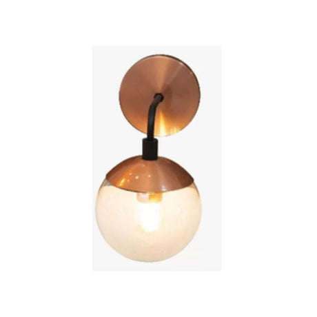 Lámpara de Pared Led Catania Cobre y Negro 13x30cm de de Una Luz sin Bombilla - LAMPARAS DE PARED | Bylmo