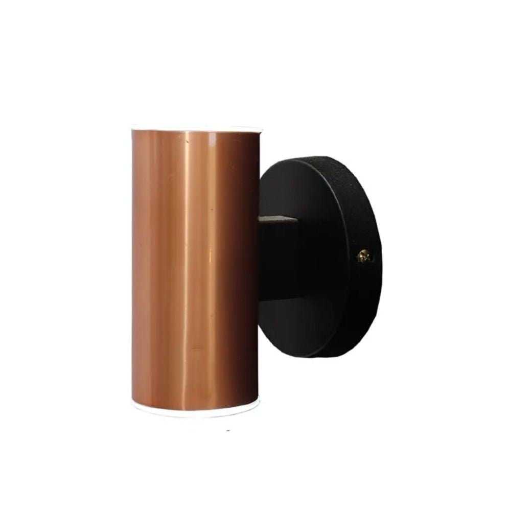 Lámpara de Pared Led Basha Cobre 13x16.5cm de de Dos Luces sin Bombilla - LAMPARAS DE PARED | Bylmo