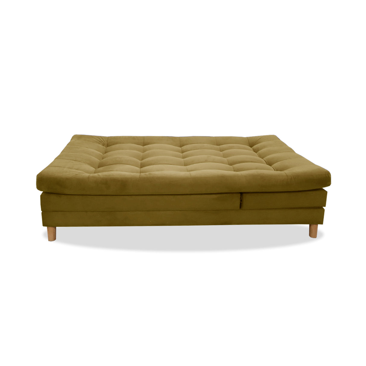 Sofá Cama Kalin Camel 180x40cm De Tres Puestos Reclinable Antifluido con Dos Cojines Decorativos - SOFAS Y POLTRONAS | Bylmo