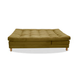Sofá Cama Kalin Camel 180x40cm De Tres Puestos Reclinable Antifluido con Dos Cojines Decorativos - SOFAS Y POLTRONAS | Bylmo