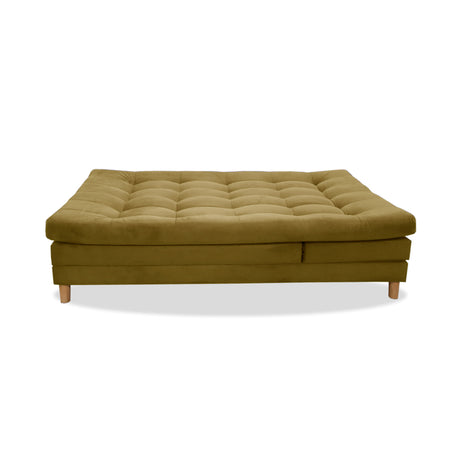 Sofá Cama Kalin Camel 180x40cm De Tres Puestos Reclinable Antifluido con Dos Cojines Decorativos - SOFAS Y POLTRONAS | Bylmo