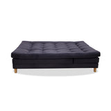 Sofá Cama Kalin Gris 180x40cm De Tres Puestos Reclinable Antifluido con Dos Cojines Decorativos - SOFAS Y POLTRONAS | Bylmo