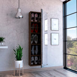 Zapatero Flotante Vertical Leto Coñac 47x138cm de Cinco Niveles para Diez Pares - ZAPATEROS | Bylmo