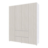 Closet Lemnos Niebla y Blanco 160x200cm con Dos Cajones y con Ocho Compartimientos - CLOSETS | Bylmo