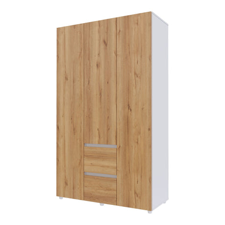 Closet Lemnos Duna y Blanco 120x200cm con Un Cajón y con Siete Compartimientos - CLOSETS | Bylmo