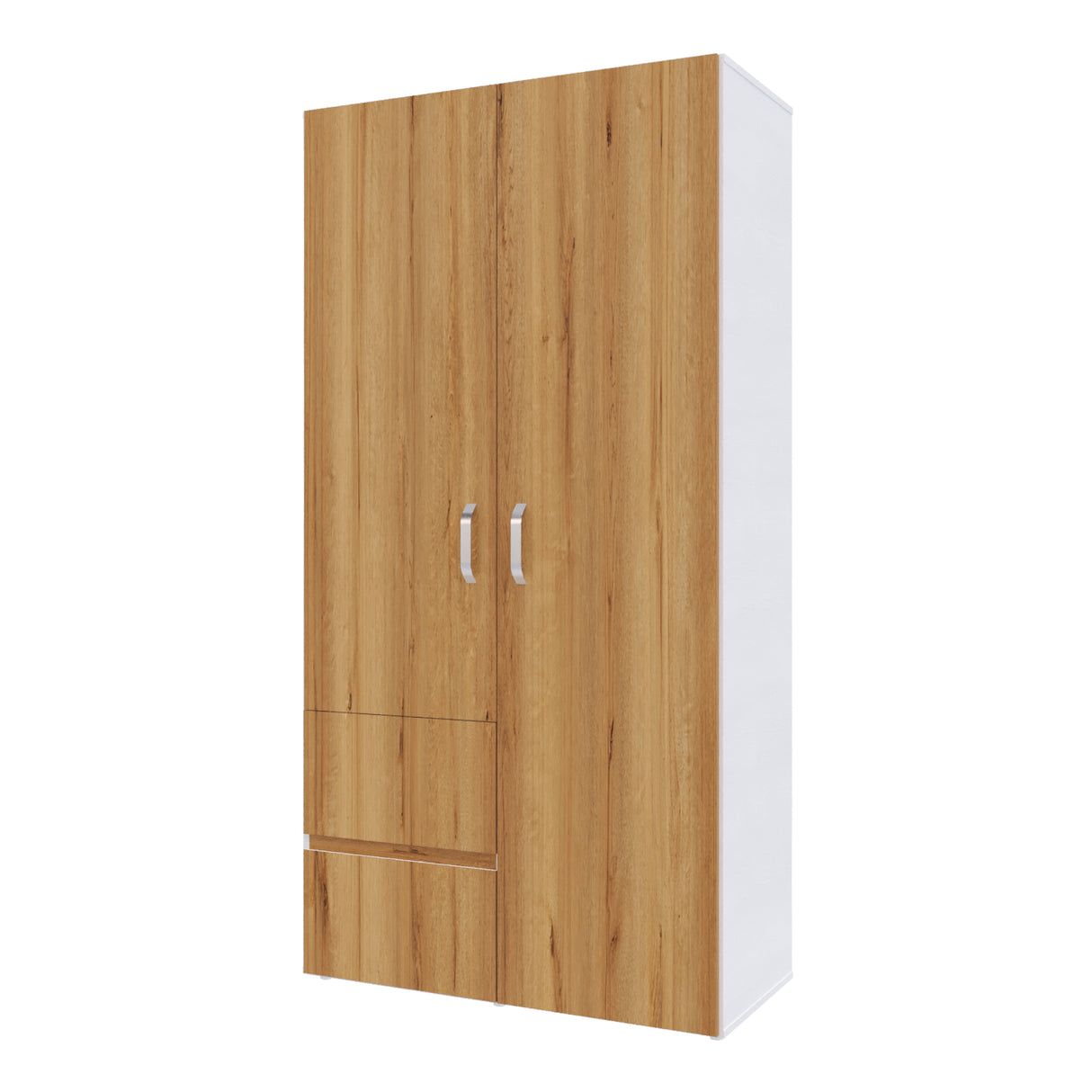 Closet Malabo Duna y Blanco 100x198cm con Dos Cajones y con Dos Compartimientos - CLOSETS | Bylmo
