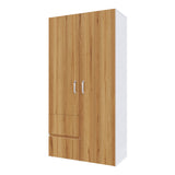 Closet Malabo Duna y Blanco 100x198cm con Dos Cajones y con Dos Compartimientos - CLOSETS | Bylmo