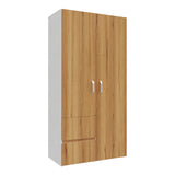 Closet Malabo Duna y Blanco 100x198cm con Dos Cajones y con Dos Compartimientos - CLOSETS | Bylmo