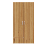 Closet Malabo Duna y Blanco 100x198cm con Dos Cajones y con Dos Compartimientos - CLOSETS | Bylmo