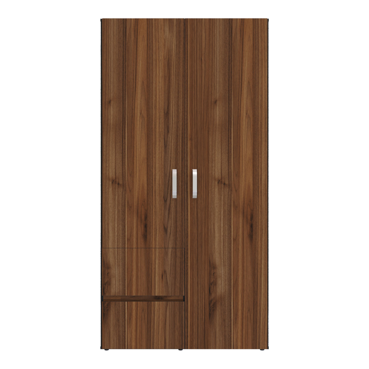 Closet Malabo Gales y Wengue 100x198cm con Dos Cajones y con Dos Compartimientos - CLOSETS | Bylmo