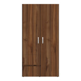 Closet Malabo Gales y Wengue 100x198cm con Dos Cajones y con Dos Compartimientos - CLOSETS | Bylmo