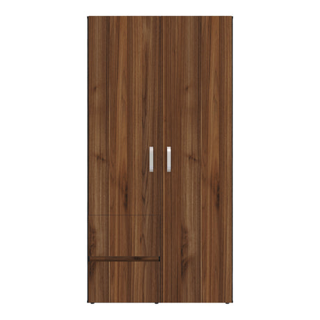 Closet Malabo Gales y Wengue 100x198cm con Dos Cajones y con Dos Compartimientos - CLOSETS | Bylmo