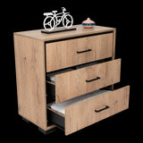 Cajonera Terra Macadamia 79.1x77cm de Tres Hileras con Tres Cajones - CAJONERAS Y COMODAS | Bylmo