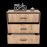 Cajonera Terra Macadamia 79.1x77cm de Tres Hileras con Tres Cajones - CAJONERAS Y COMODAS | Bylmo