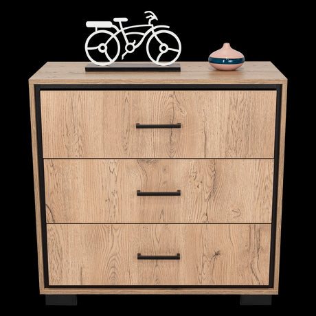 Cajonera Terra Macadamia 79.1x77cm de Tres Hileras con Tres Cajones - CAJONERAS Y COMODAS | Bylmo