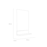 Espejo de Baño Lilo Duna y Gris 40x60cm Rectangular sin Marco - ESPEJOS DE BANHO | Bylmo