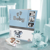 Álbum de Fotos Babyboy Blanco y Azul 24x32cm Argollado de Veinte Páginas - ALBUMES DE FOTOS | Bylmo
