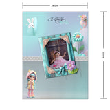 Álbum de Fotos Niña Flor Verde 24x32cm Argollado de Veinte Páginas - ALBUMES DE FOTOS | Bylmo