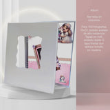 Álbum de Fotos Niña Unicornio Blanco y Rosado 24x32cm Argollado de Veinte Páginas - ALBUMES DE FOTOS | Bylmo