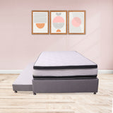 Cama Tarima Nido Blaser Gris Doble 140 X 190 Cm con Colchón y con Almohadas - CAMAS | Bylmo
