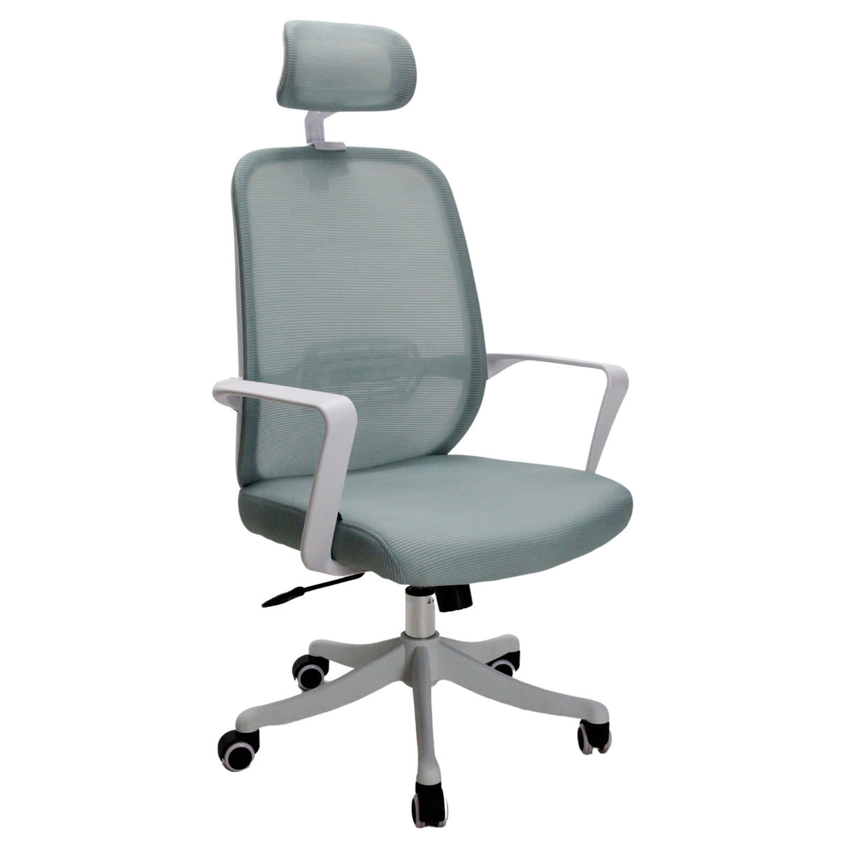 Silla Gerencial Cristal Azul Aguamarina 60x118cm con Apoya Brazos y con Apoya Cabezas - SILLAS DE OFICINA | Bylmo
