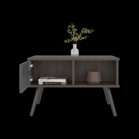 Mesa de Centro Zurich Milan y Plomo 63.3x40cm Rectangular con Compartimientos - MESAS DE CENTRO | Bylmo