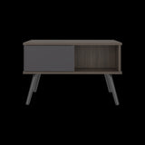 Mesa de Centro Zurich Milan y Plomo 63.3x40cm Rectangular con Compartimientos - MESAS DE CENTRO | Bylmo