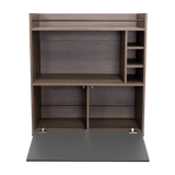 Bar Zurich Milan y Plomo 80x107.1cm con Cinco Compartimientos y con Tres Portabotellas - BARES | Bylmo