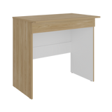 Escritorio Ohio Eco Fresno Europeo y Blanco 80x73cm con Un Cajón