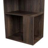 Escritorio Cuera Nogal 120x73.5cm sin Cajones y con Organizador de Libros - ESCRITORIOS | Bylmo