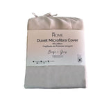 Funda de Duvet Bicolor Beige y Gris 180x240cm Doble Faz para Cama Sencilla - TENDIDOS Y CUBRELECHOS | Bylmo