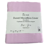 Funda de Duvet Bicolor Rosado y Gris 240x240cm Doble Faz para Cama Queen - TENDIDOS Y CUBRELECHOS | Bylmo
