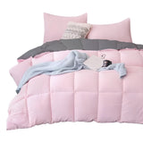 Edredón Acolchado Bicolor Rosado y Gris 280x240cm Doble Faz para Cama King - TENDIDOS Y CUBRELECHOS | Bylmo