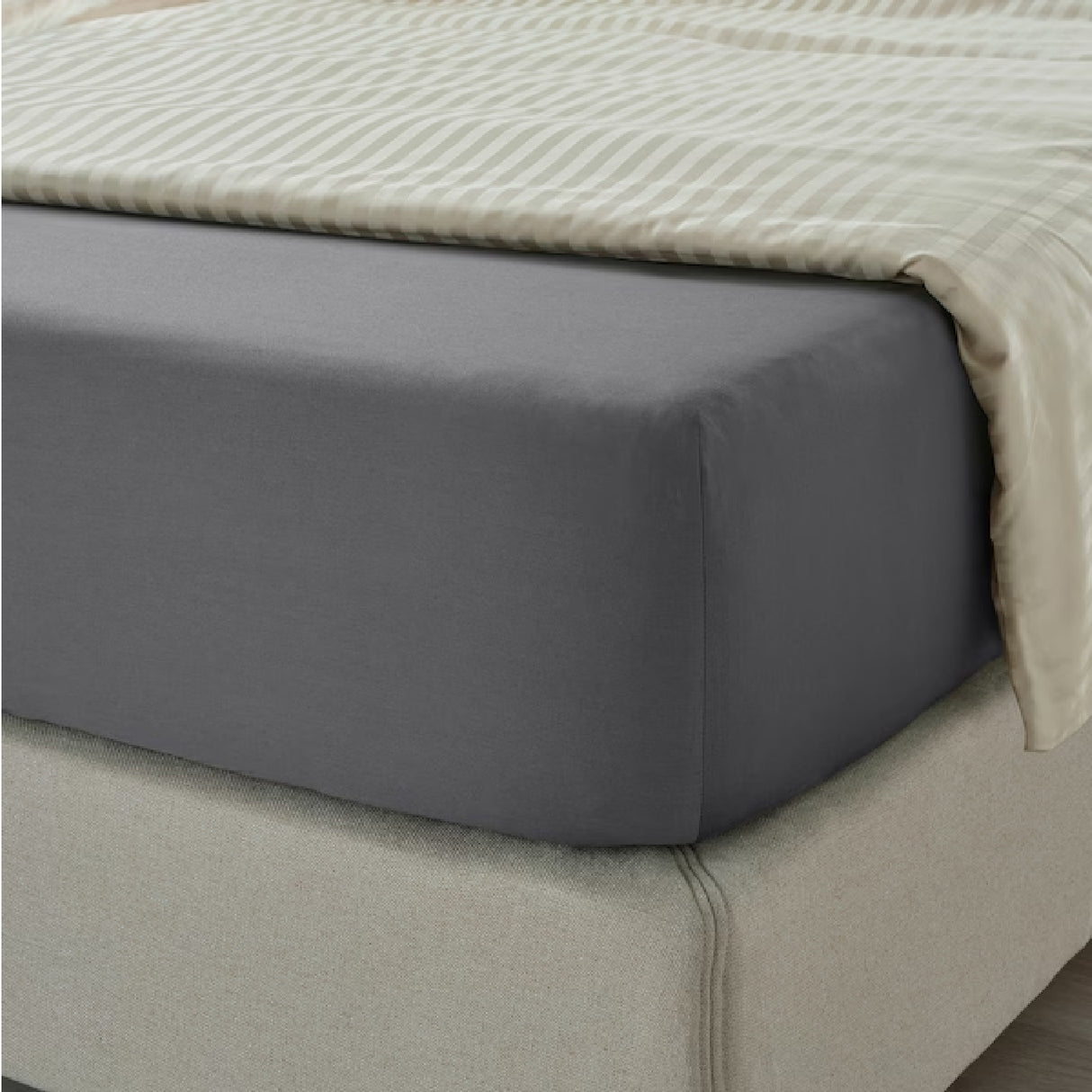 Combo Edredón Acolchado Bicolor Gris Oscuro y Gris Claro 280x240cm Doble Faz para Cama King - TENDIDOS Y CUBRELECHOS | Bylmo