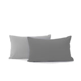 Combo Edredón Acolchado Bicolor Gris Oscuro y Gris Claro 280x240cm Doble Faz para Cama King - TENDIDOS Y CUBRELECHOS | Bylmo