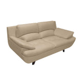 Sala Cindy Beige 180x85cm de Tres Puestos con Apoya Brazos y Resistente a Rasguños - SOFAS Y POLTRONAS | Bylmo