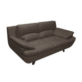 Sala Cindy Café 180x85cm de Tres Puestos con Apoya Brazos y Resistente a Rasguños - SOFAS Y POLTRONAS | Bylmo