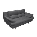 Sala Cindy Gris 180x85cm de Tres Puestos con Apoya Brazos y Resistente a Rasguños - SOFAS Y POLTRONAS | Bylmo